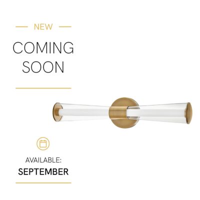 Solene Double Trumpet Wall Light Lacquered Brass