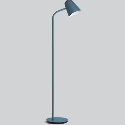Solitaire Contemporary Floor Lamp Petrol Blue