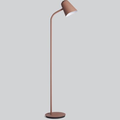 Solitaire Contemporary Floor Lamp Warm Beige