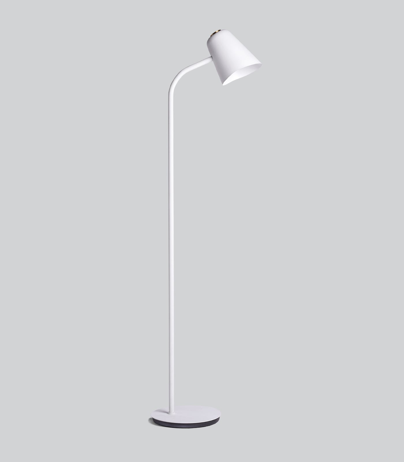 Solitaire Contemporary Floor Lamp White Matt