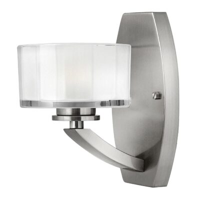 Solworth Transitional Wall Light Brushed Nickel