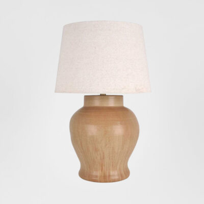 Somerhaven French Provincial Ceramic Table Lamp Brown Glaze