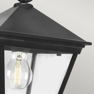 Somerled Vale Traditional Chain Pendant Black — detail view