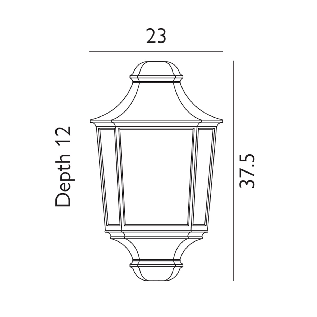 Somerled Vale Traditional Outdoor Wall Light Black Somerled Vale Traditional Outdoor Wall Light Black