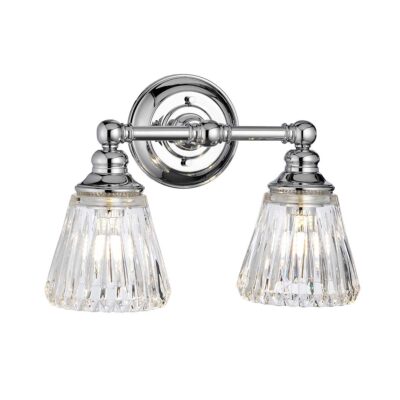 Somerly Traditional Double Wall Light Polished Chrome