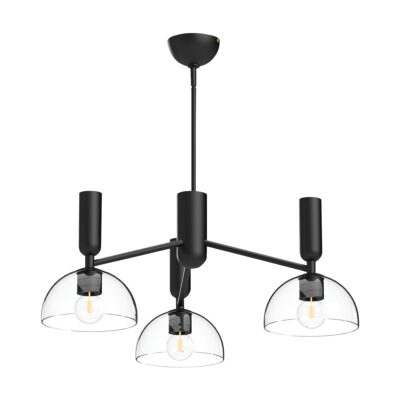 Southdown Contemporary 3 Light Chandelier Matte Black