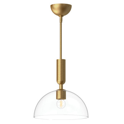 Southdown Contemporary Dome Pendant Brushed Gold