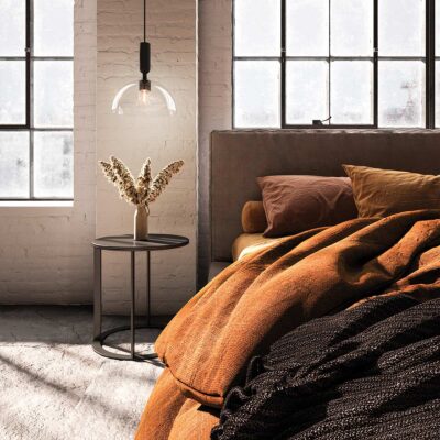 Southdown Contemporary Pendant Matte Black — in situ view