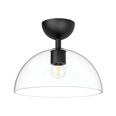 Southdown Contemporary Semi-Flush Light Matte Black