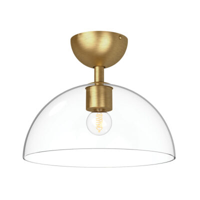 Southdown Hamptons Semi-Flush Light Brushed Gold