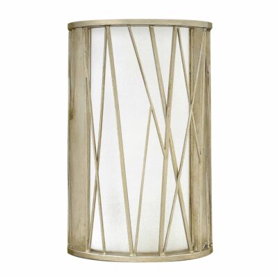 Sparrow Hollow Contemporary Wall Light Silver Leaf