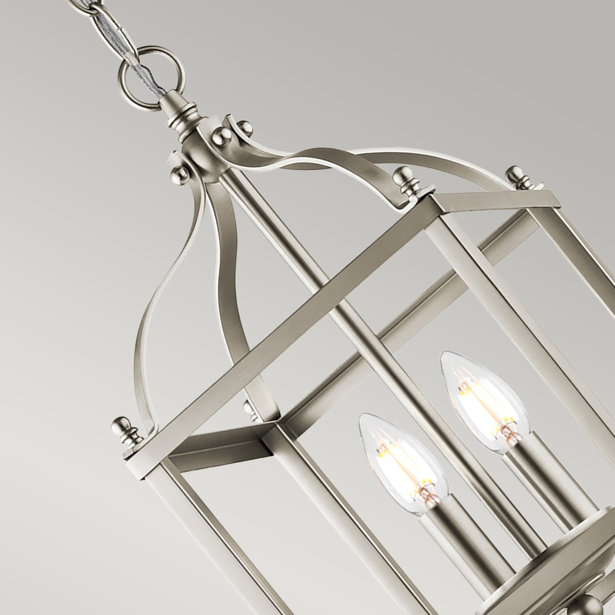 Sparrowfield Hamptons Cage Pendant Brushed Nickel Sparrowfield Hamptons Cage Pendant Brushed Nickel — detail view