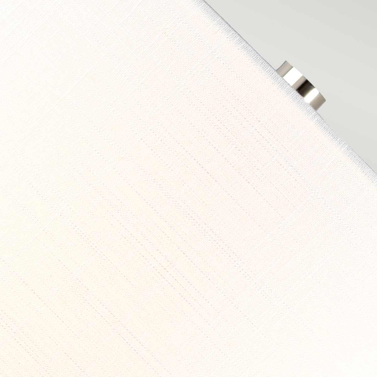 Sphere Hollow Hamptons Table Lamp Polished Nickel with White Shade Sphere Hollow Hamptons Table Lamp Polished Nickel with White Shade — detail view