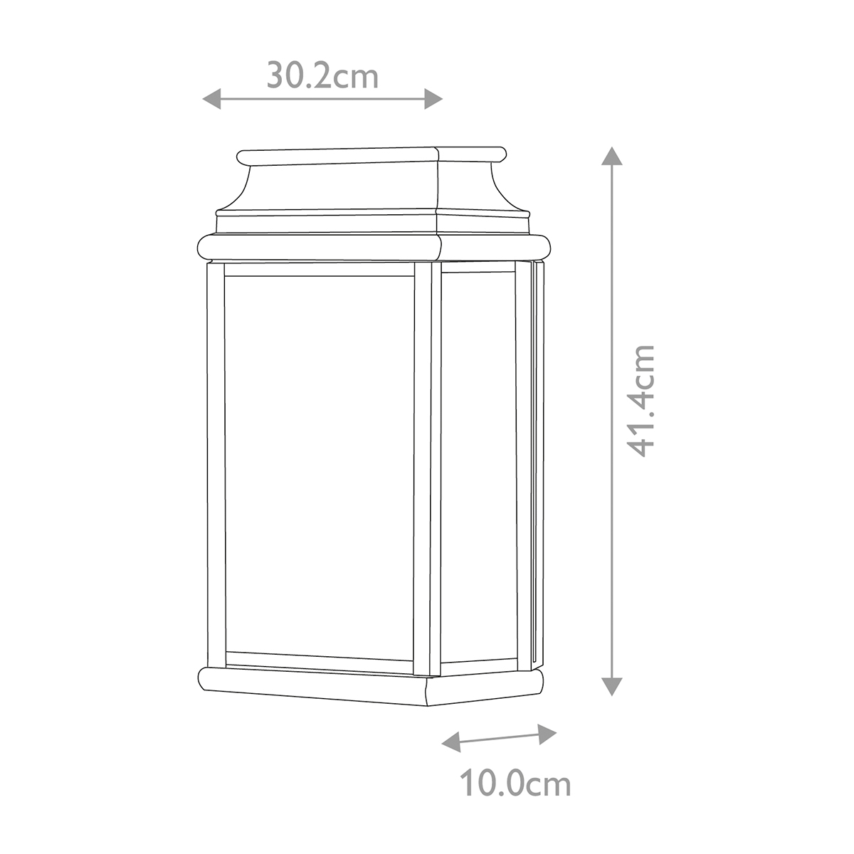 St Averil Traditional Large Wall Lantern Aged Brass St Averil Traditional Large Wall Lantern Aged Brass