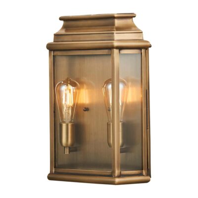 St Averil Traditional Large Wall Lantern Aged Brass