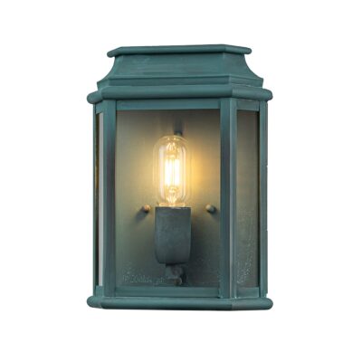 St Averil Traditional Outdoor Wall Lantern Verdigris