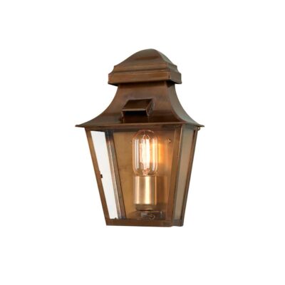 St Bertrand Traditional Wall Lantern Aged Brass