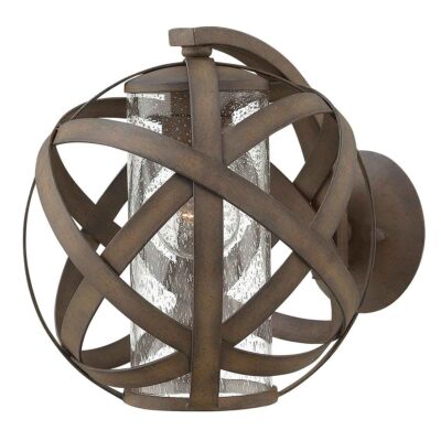 Stag Hollow Transitional Woven Wall Lantern in Vintage Iron