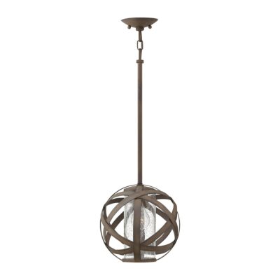Stag Hollow Woven Sphere Outdoor Pendant Vintage Iron