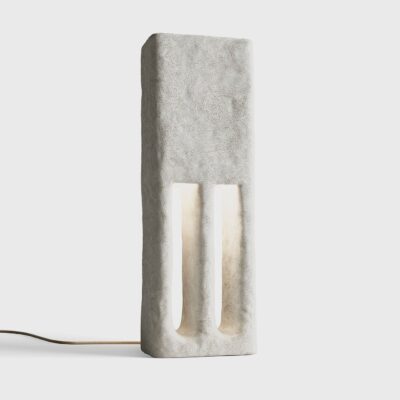 Standing Field Brutalist Ceramic Floor Lamp Warm White