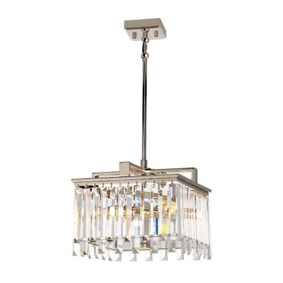 Starcross Hamptons Style Chandelier Polished Nickel