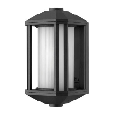 Stonebrace Hamptons Outdoor Wall Lantern Black