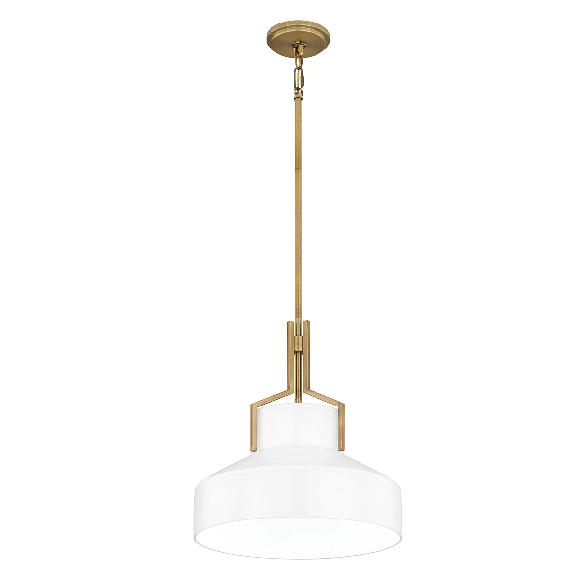 Stonecrop Hamptons Pendant Light Aged Brass and Opal Glass Stonecrop Hamptons Pendant Light Aged Brass and Opal Glass