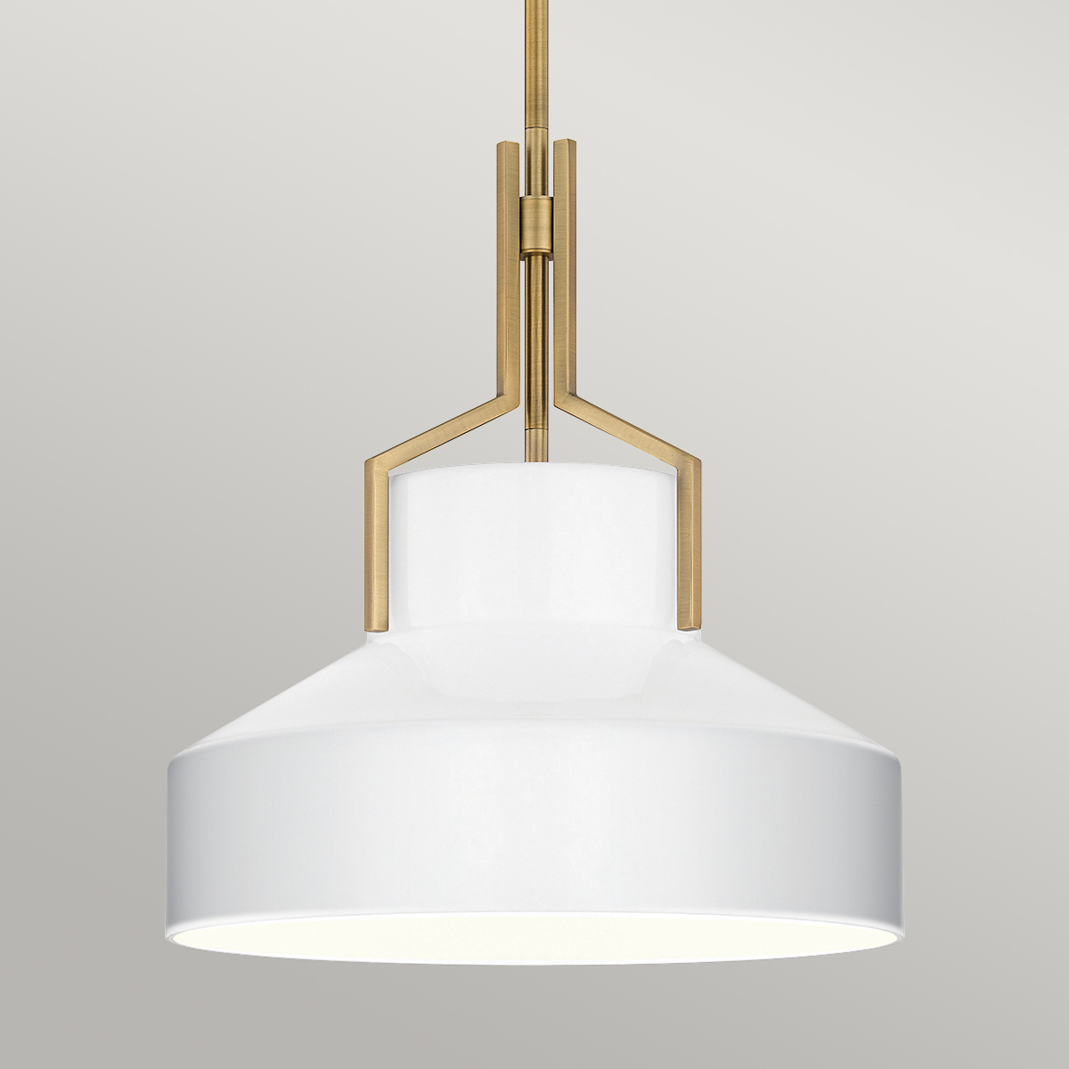 Stonecrop Hamptons Pendant Light Aged Brass and Opal Glass Stonecrop Hamptons Pendant Light Aged Brass and Opal Glass