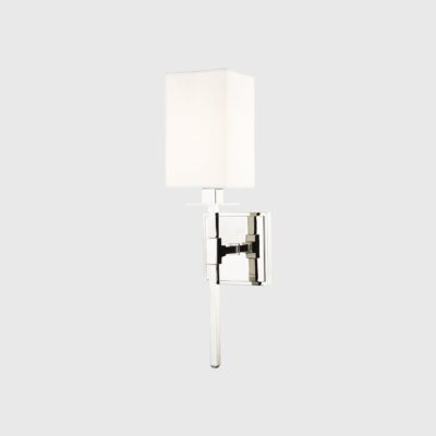Stonefield Vale Contemporary Wall Light Polished Nickel
