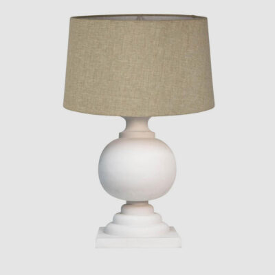 Stonehill Hamptons Ball Balustrade Table Lamp White