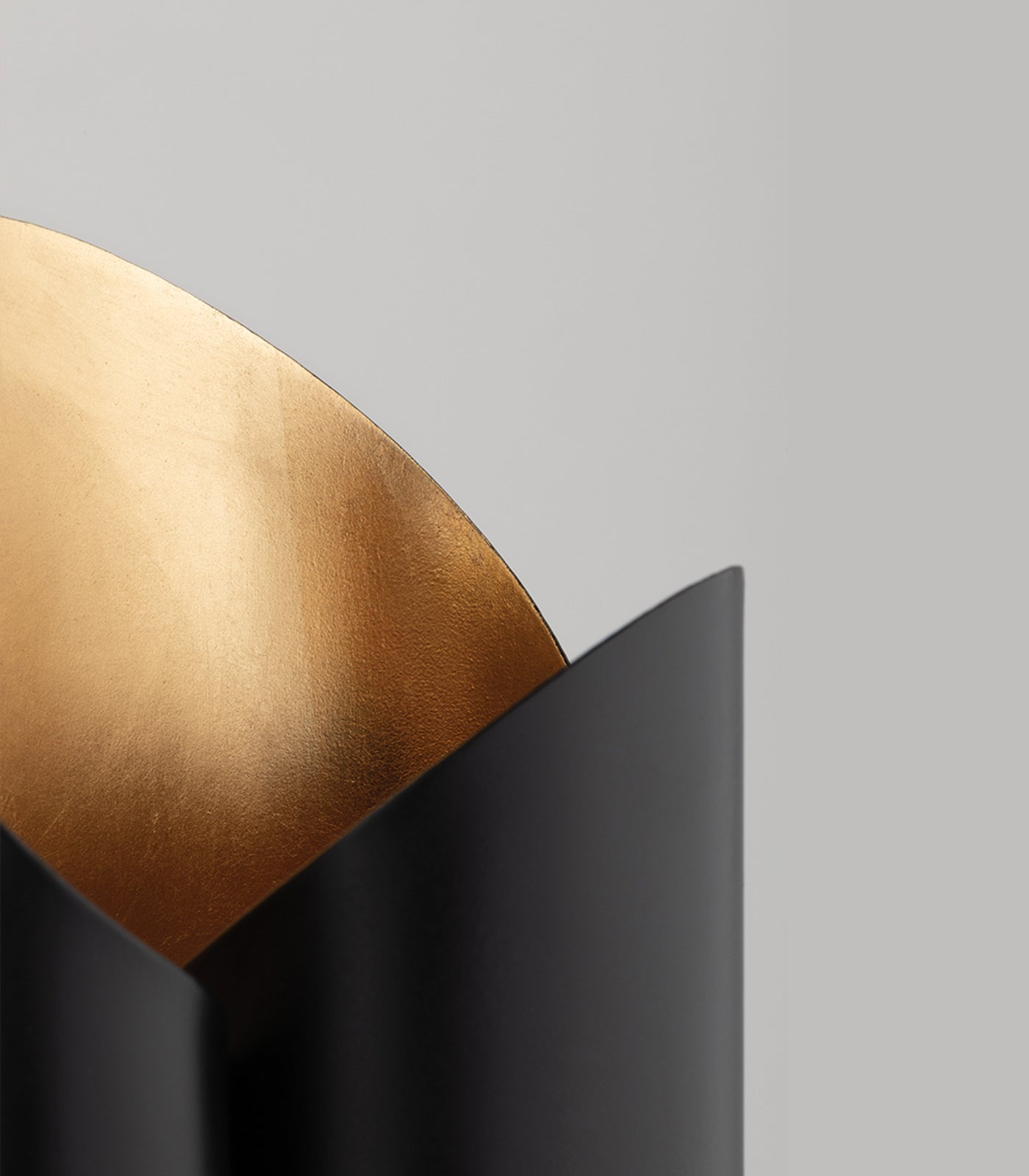 Stourhead Contemporary Wall Light Gold Leaf and White Stourhead Contemporary Wall Light Gold Leaf and White