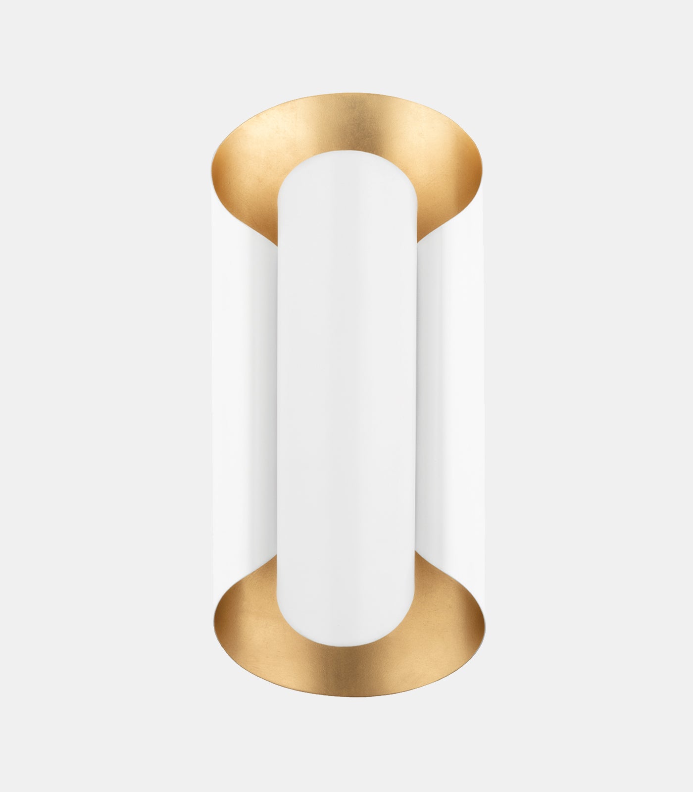 Stourhead Contemporary Wall Light Gold Leaf and White