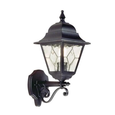 Suffolk Downs Traditional Coach Lantern Wall Light Black
