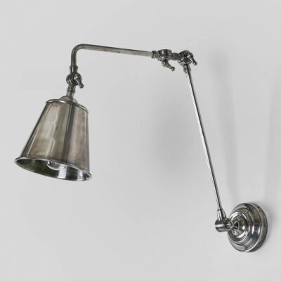 Sunbury Industrial Wall Light Antique Silver