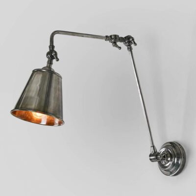 Sunbury Industrial Wall Light Antique Silver
