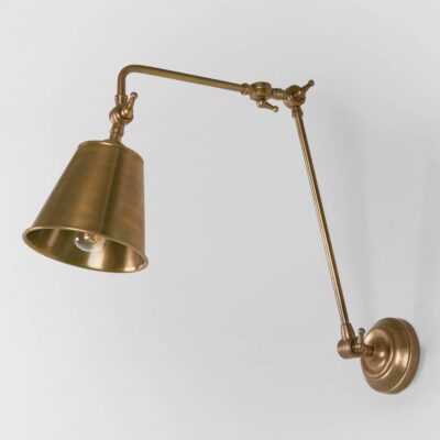 Sunbury Swing Arm Wall Light Antique Brass