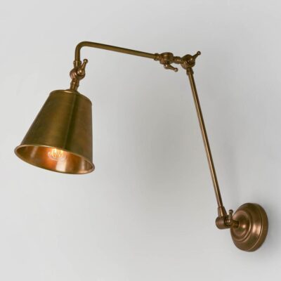 Sunbury Swing Arm Wall Light Antique Brass
