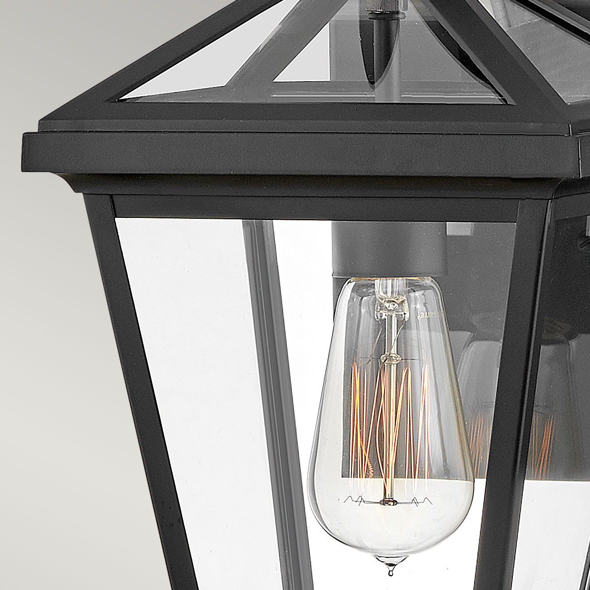Sunhollow Heritage Pineapple Finial Outdoor Wall Lantern Black Sunhollow Heritage Pineapple Finial Outdoor Wall Lantern Black — detail view
