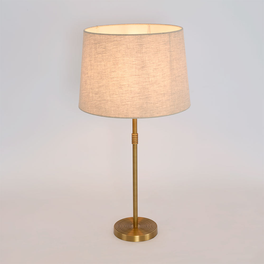 Sutherland Hamptons Ribbed Table Lamp Base Antique Brass Sutherland Hamptons Ribbed Table Lamp Base Antique Brass