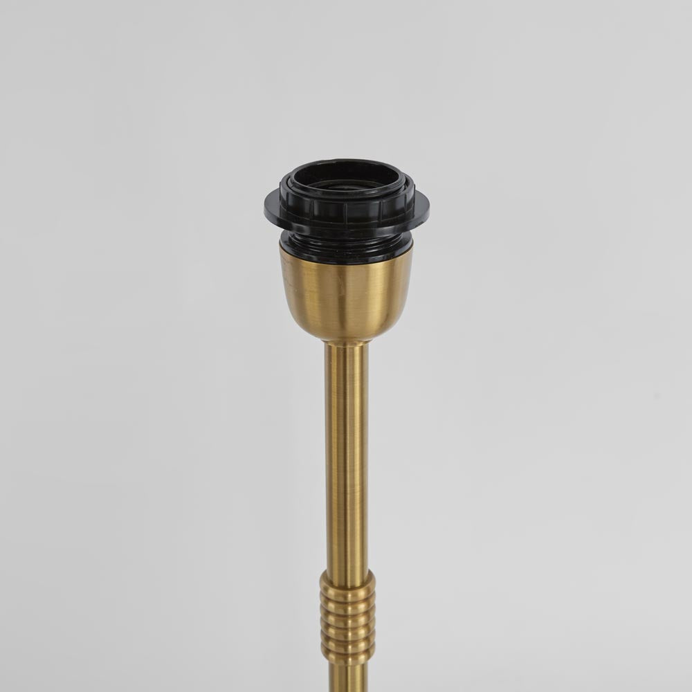 Sutherland Hamptons Ribbed Table Lamp Base Antique Brass Sutherland Hamptons Ribbed Table Lamp Base Antique Brass
