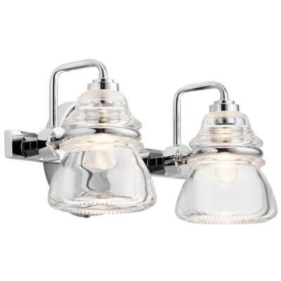 Talwick Heritage Double Wall Light Polished Chrome