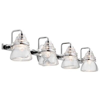 Talwick Heritage Style 4 Light Wall Light Polished Chrome