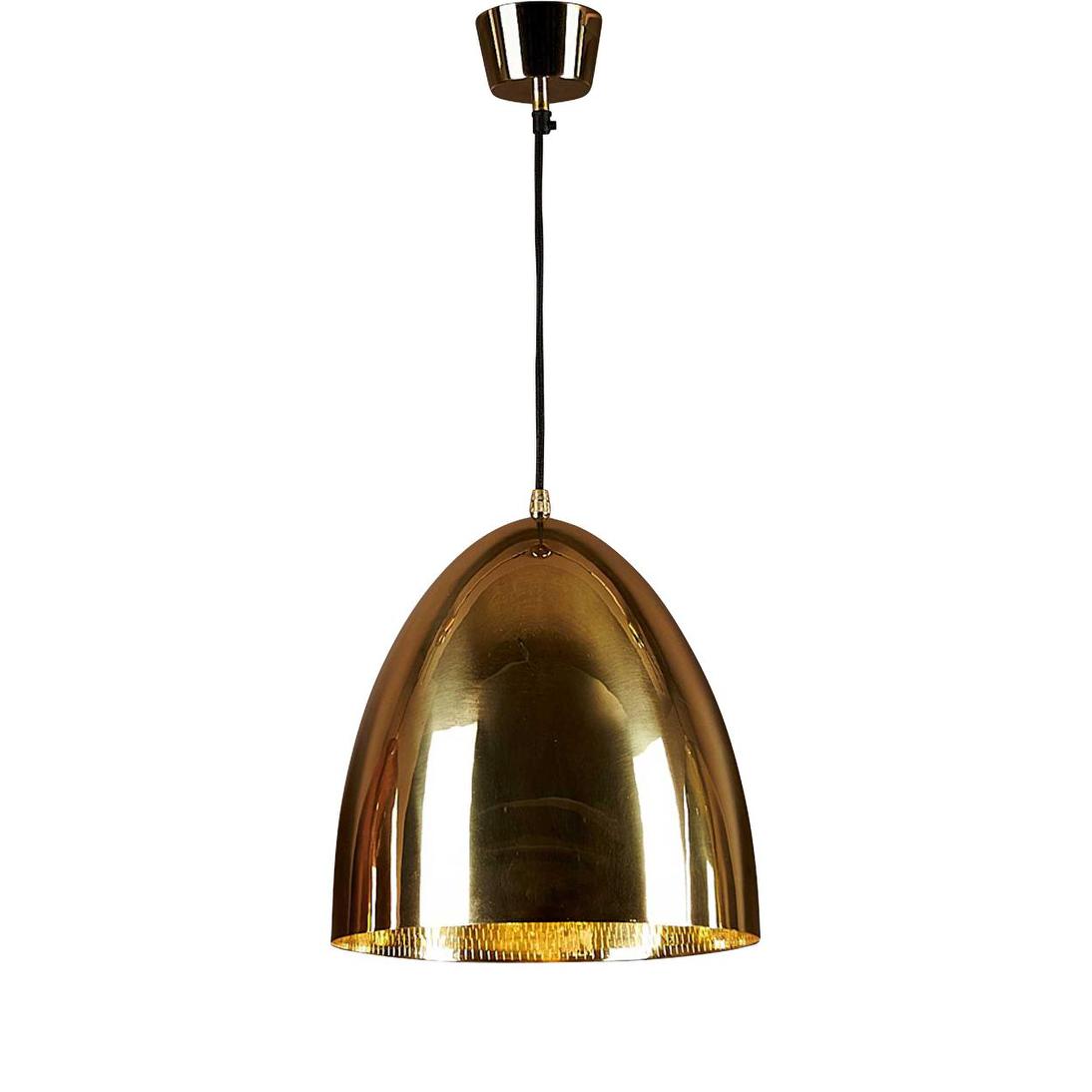 Tamarind Egg Dome Brass Pendant Light