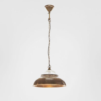 The Conservatory Hamptons Dome Pendant Antique Brass
