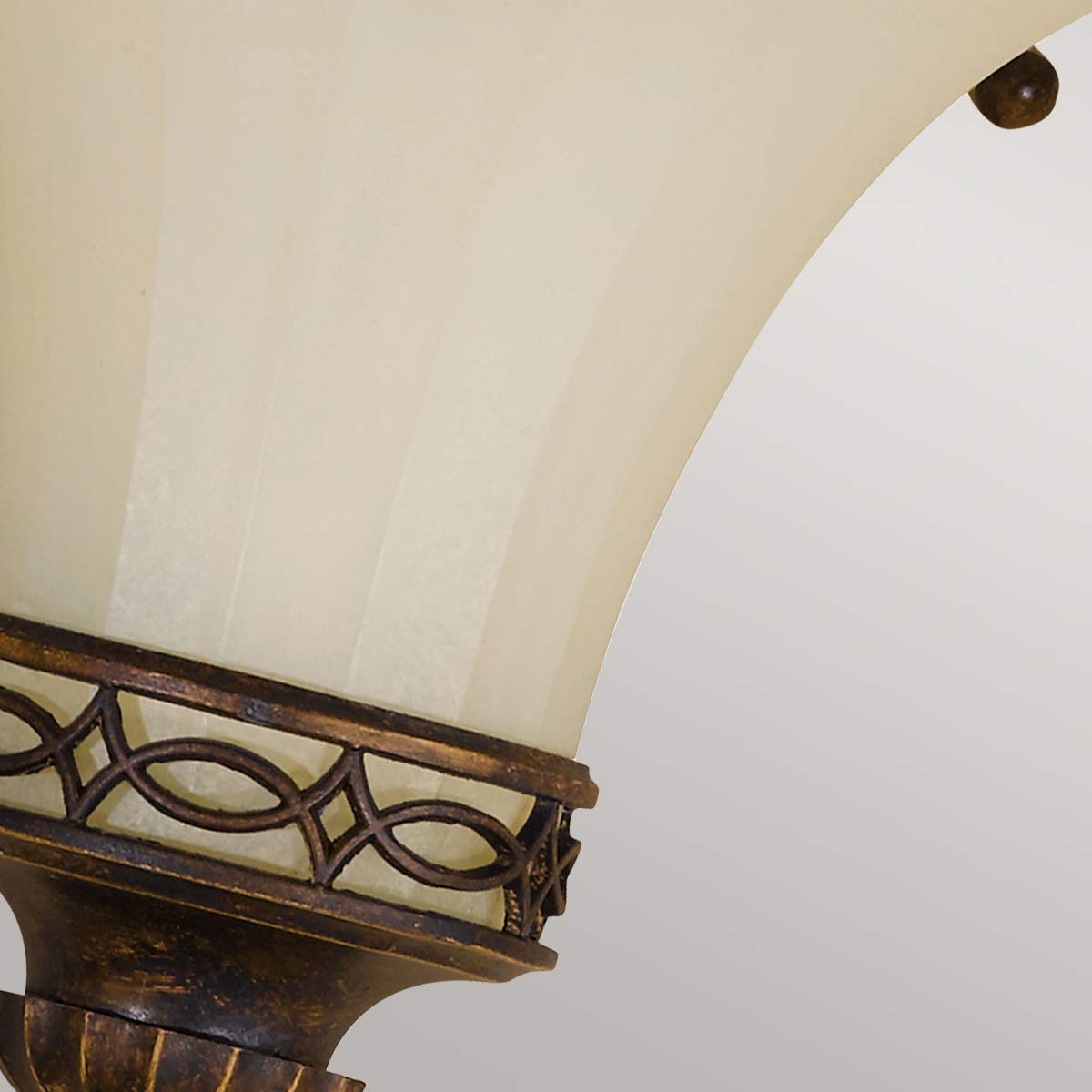 The Salon Room Edwardian Wall Uplighter in Walnut The Salon Room Edwardian Wall Uplighter in Walnut — detail view
