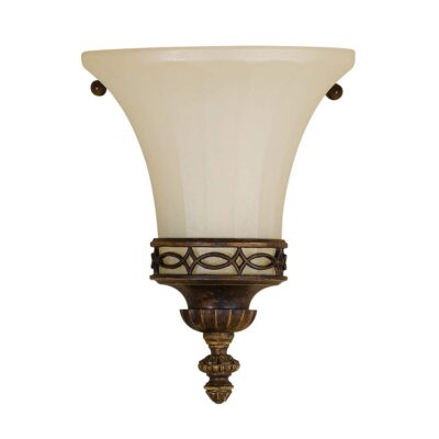 The Salon Room Edwardian Wall Uplighter in Walnut