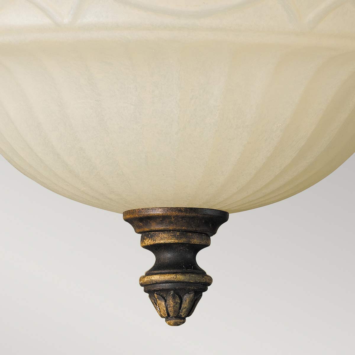 The Salon Room Traditional Ceiling Flush in Walnut The Salon Room Traditional Ceiling Flush in Walnut — detail view