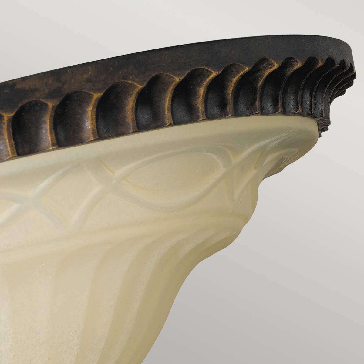 The Salon Room Traditional Ceiling Flush in Walnut The Salon Room Traditional Ceiling Flush in Walnut — detail view