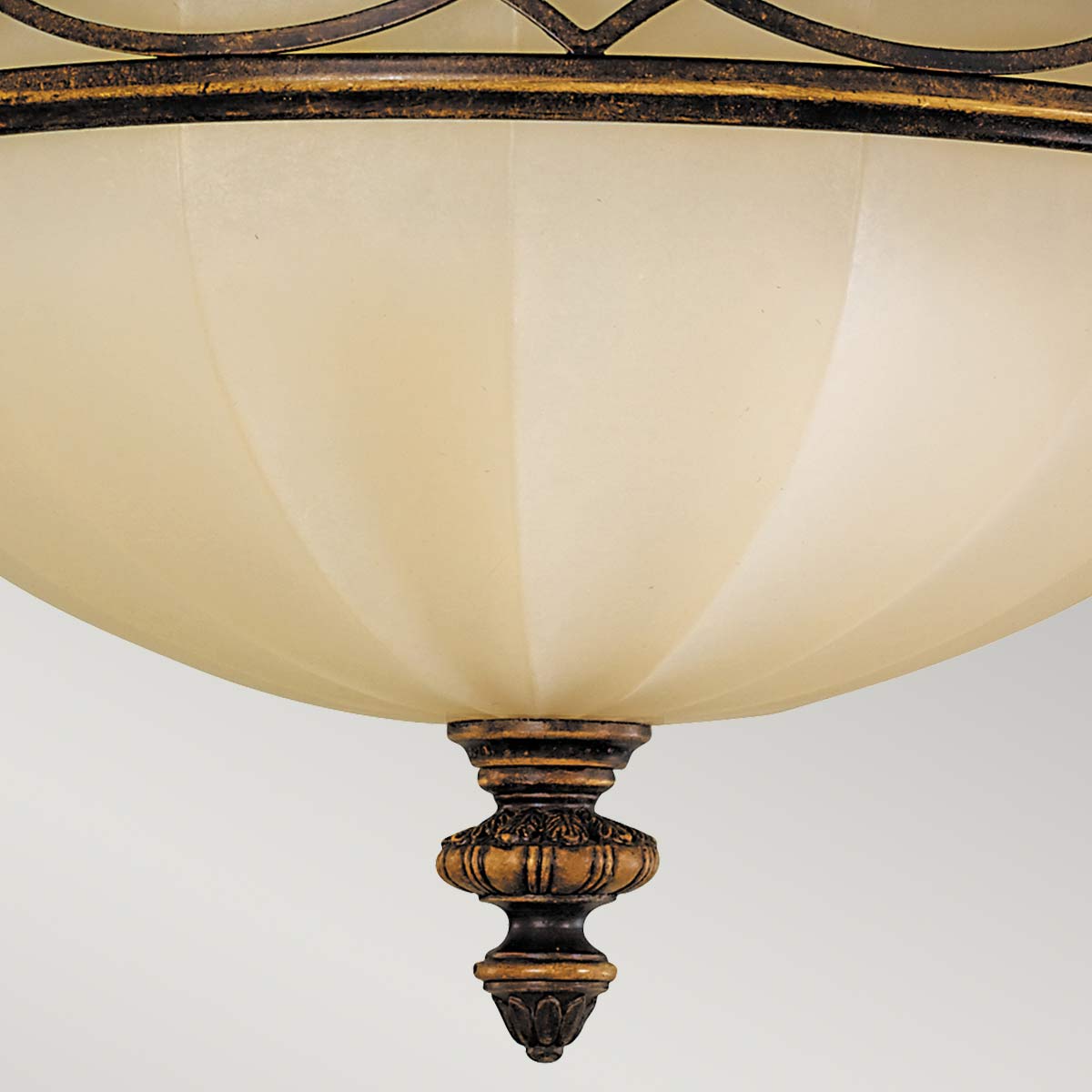 The Salon Room Traditional Ceiling Flush Walnut Bronze The Salon Room Traditional Ceiling Flush Walnut Bronze — detail view