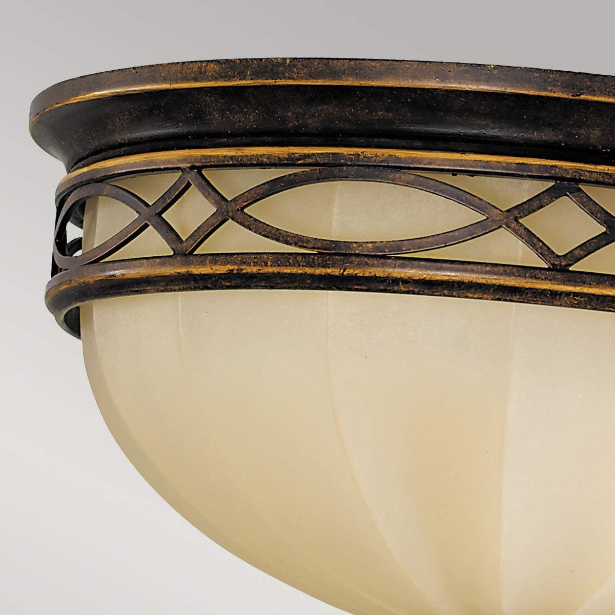The Salon Room Traditional Ceiling Flush Walnut Bronze The Salon Room Traditional Ceiling Flush Walnut Bronze — detail view